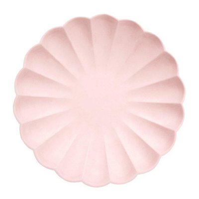 Large eco premium pastel mix plates / 8 pcs.