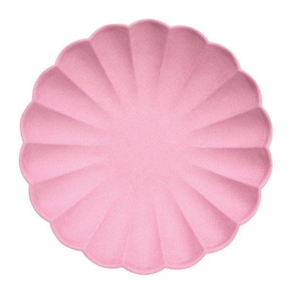 Large eco premium pastel mix plates / 8 pcs.
