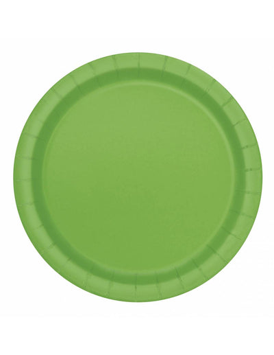 Eco lime green basic plate