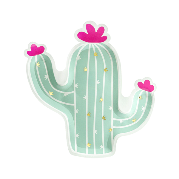 Cactus plate mint / 6 pcs.