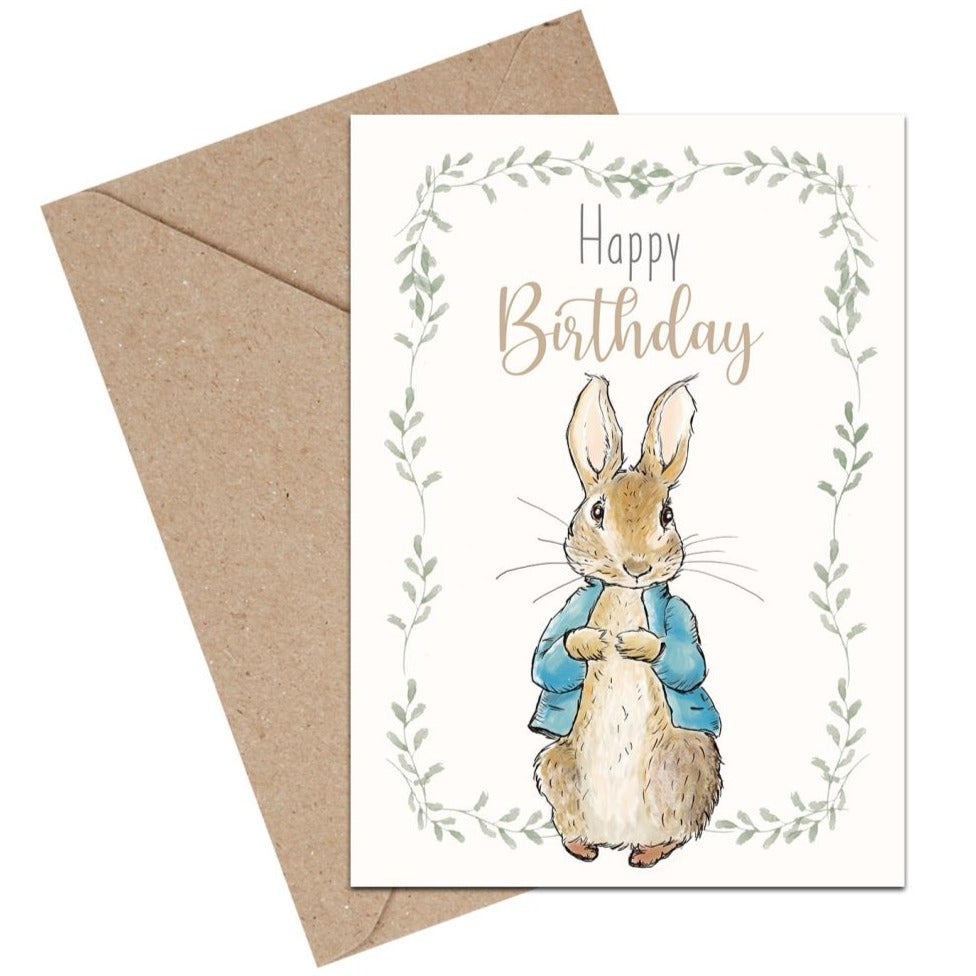 Peter Rabbit Happy Birthday Card