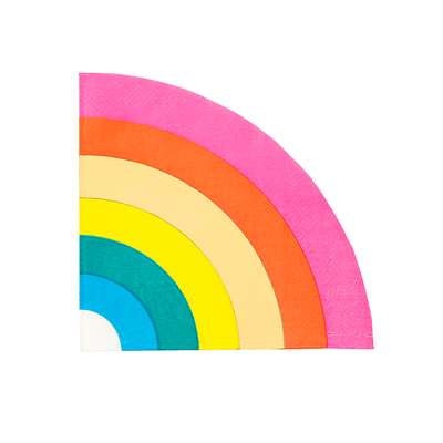 Guardanapo multicolorido arco-íris / 16 pcs.