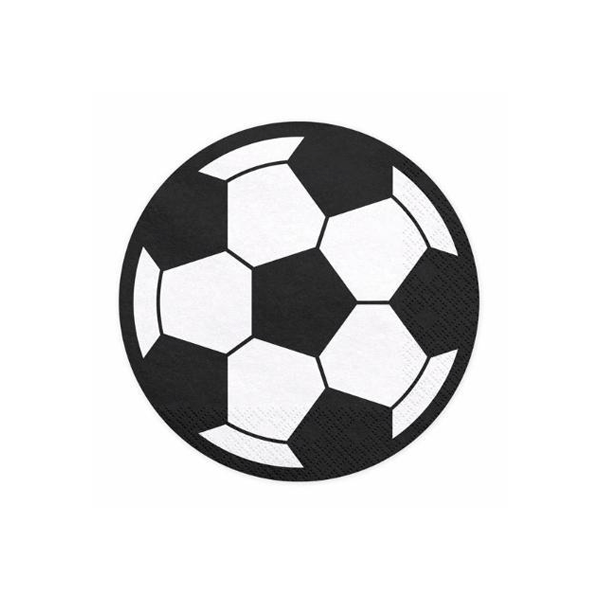Servilleta balón Fútbol / 20 uds.