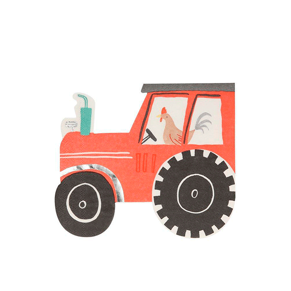 Servilleta Tractor / 16 uds.