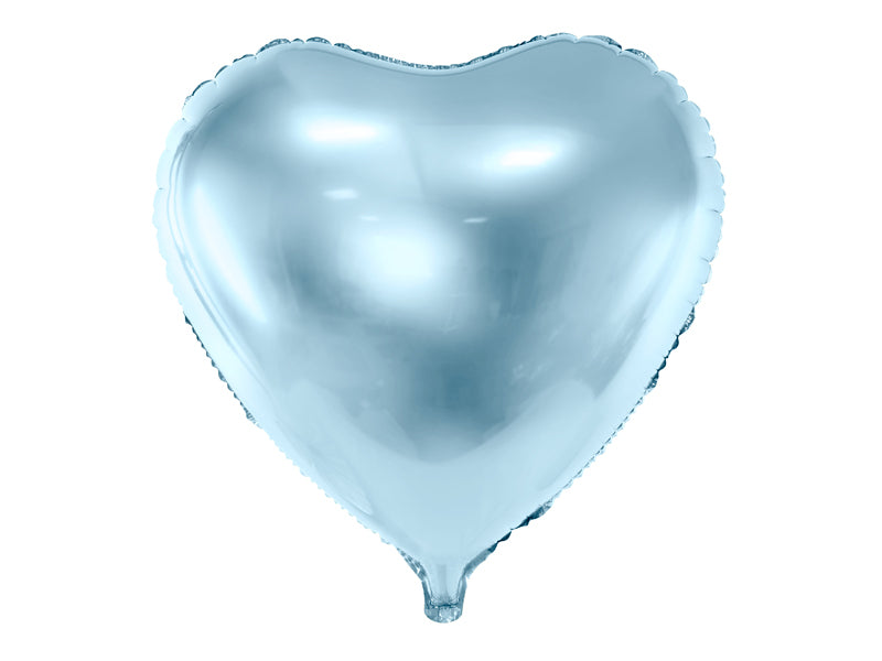 Balão Mylar coração azul celeste