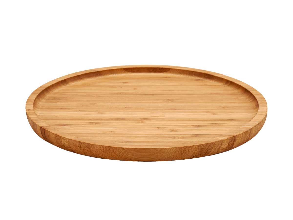 Bamboo wooden round snack board