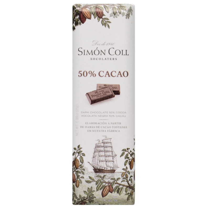 Barra de chocolate individual 50% cacau