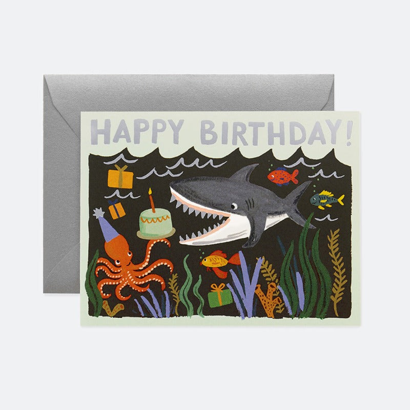 Shark birthday card R. Paper &amp; Co