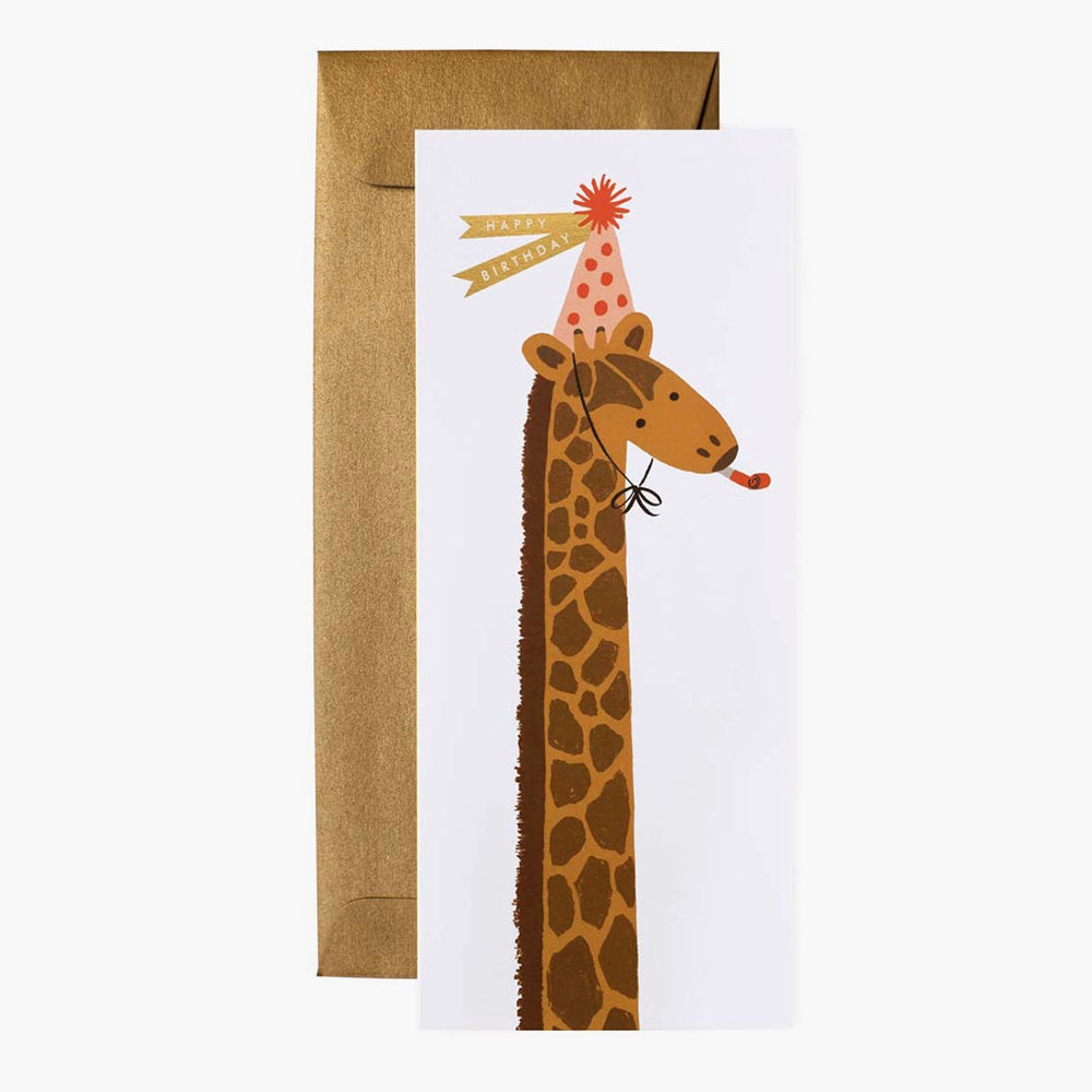 Greeting card giraffe Happy Birthday R. Paper &amp; Co