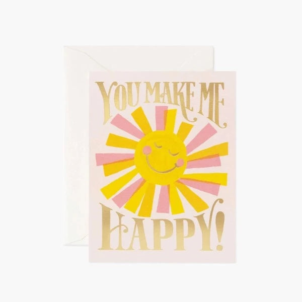 Cartão de felicitação "Happy" da R. Paper & Co.