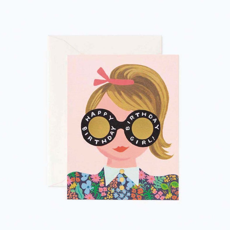 Cartão Aniversário Girl Meadow  R. Paper & Co