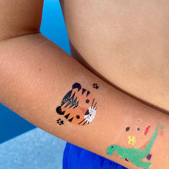 Tatuagem temporária de safari