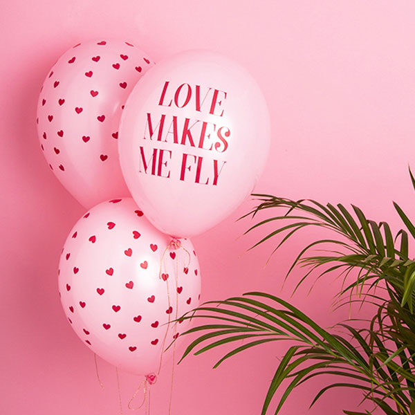 Balloon "Love makes me fly" / 2 pcs.